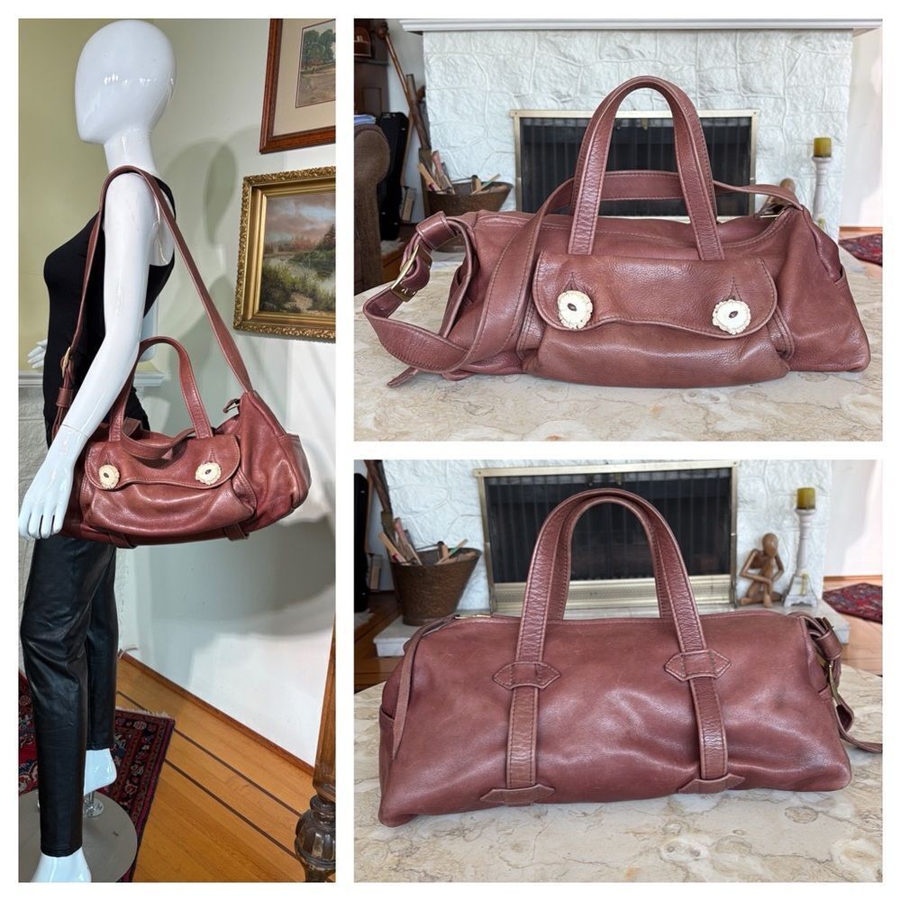 Swadeshi Leatherworks California Handcrafted One-Of-A-Kind Large Travel Bag